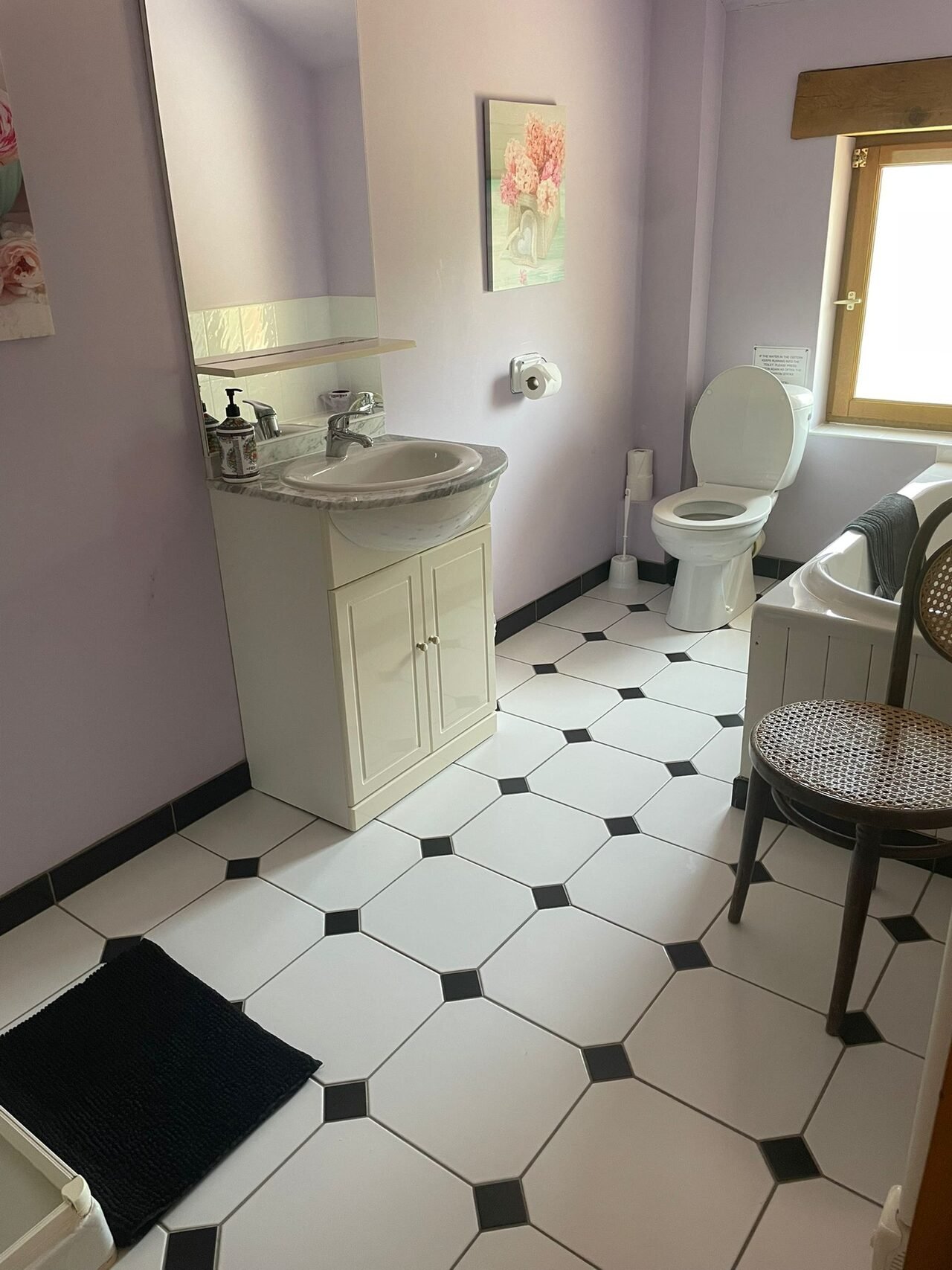 Gite Bellevue - upstairs family bathroom